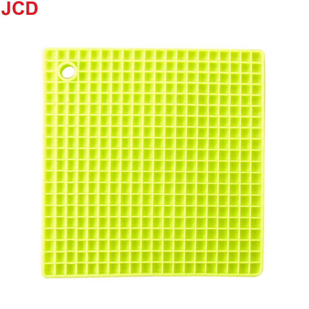 1pcs Food Grade Silicone Place Mat Square Waterproof and Oil-proof Silicone Pot Mat Coaster Kitchen Dining Table Anti-scalding