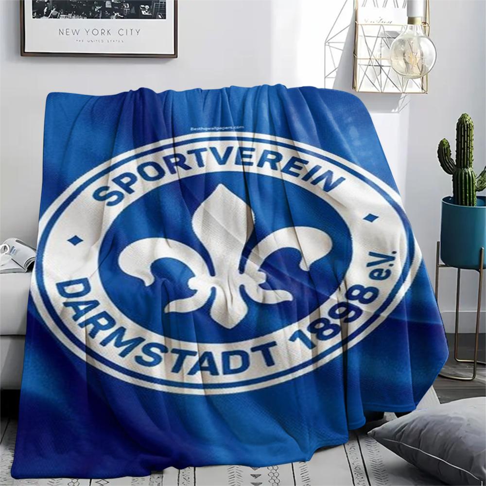 1pz Coperta in Flanella con Stampa SV Darmstadt 98, Alta qualità Confortevole per Tutte le Stagioni, Arredamento per la Casa, Calore e Comfort, Perfetta per Regali di Natale91