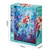 Epoch Puzzle Disney Arielle mit und Dekostücken 300 Teile - Glitzerndes Meer- (26x38cm) 73-301 Kleber, Spachtel,