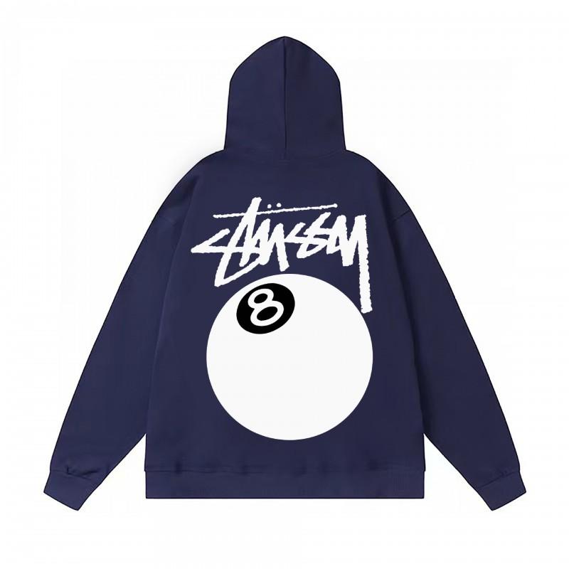 Classic Print Hooded Sweatshirt Teens Unisex Loose Fit Cotton Pullover Streetwear