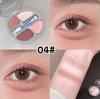 4 Colors Shimmer Matte Eyeshadow Palette Nude Rose Pink Glitter Pigment Eye Shadow Lasting Waterproof Makeup Palette with Brush