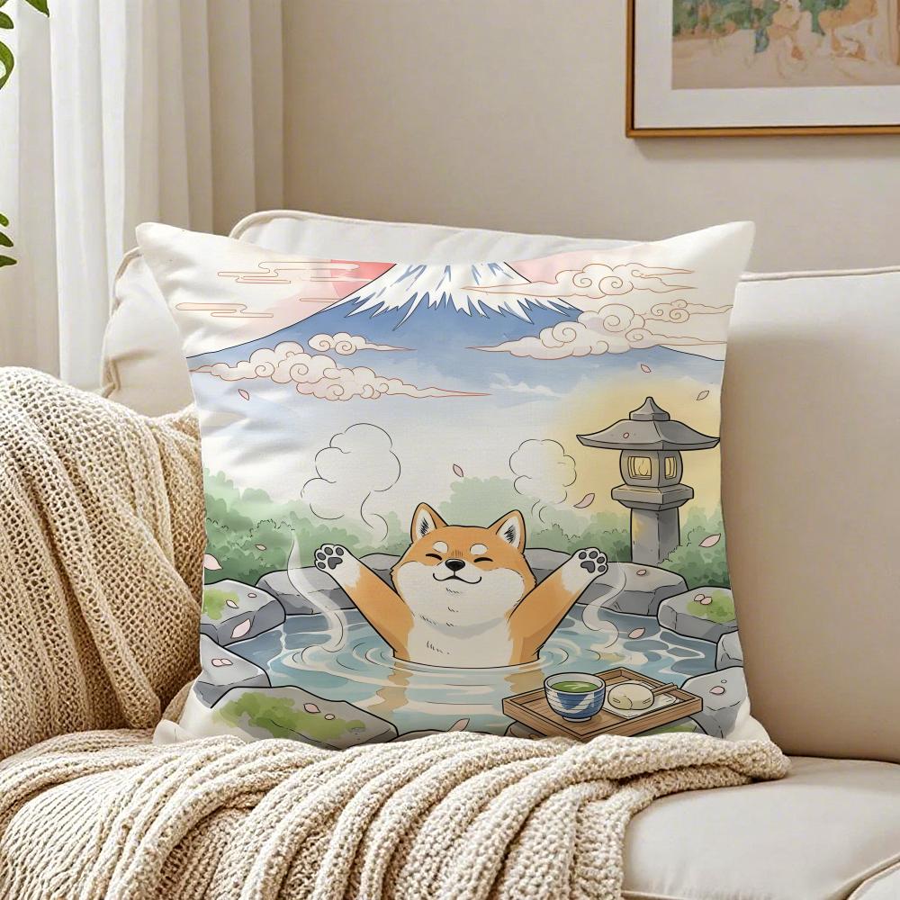 NICE CUTE Chihuahua Dog Cushion Cover Pillowcase Antidustmite Living Room Sofa Decor Cushion Room