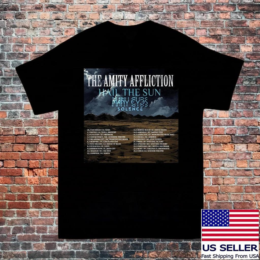 The Amity Affliction Band Hail The SUn Tour 2025 T Shirt Full Size S-5XL PA213
