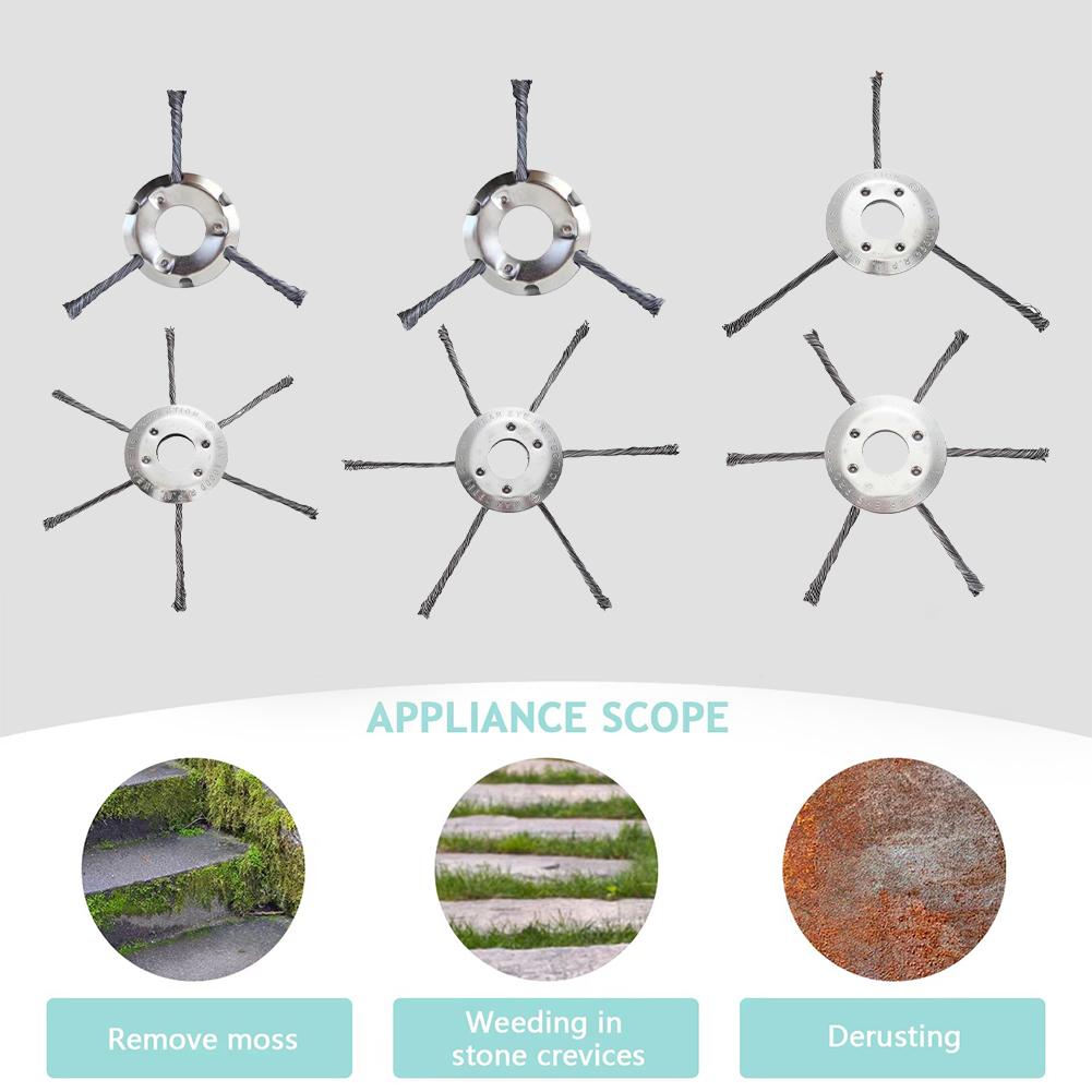 Steel Wire Trimmer Head for Gas Weed Eater 7/8/9 Inch Heavy-Duty Brush Cutter Replacement For Stihl FS55, Husqvarna 128LD