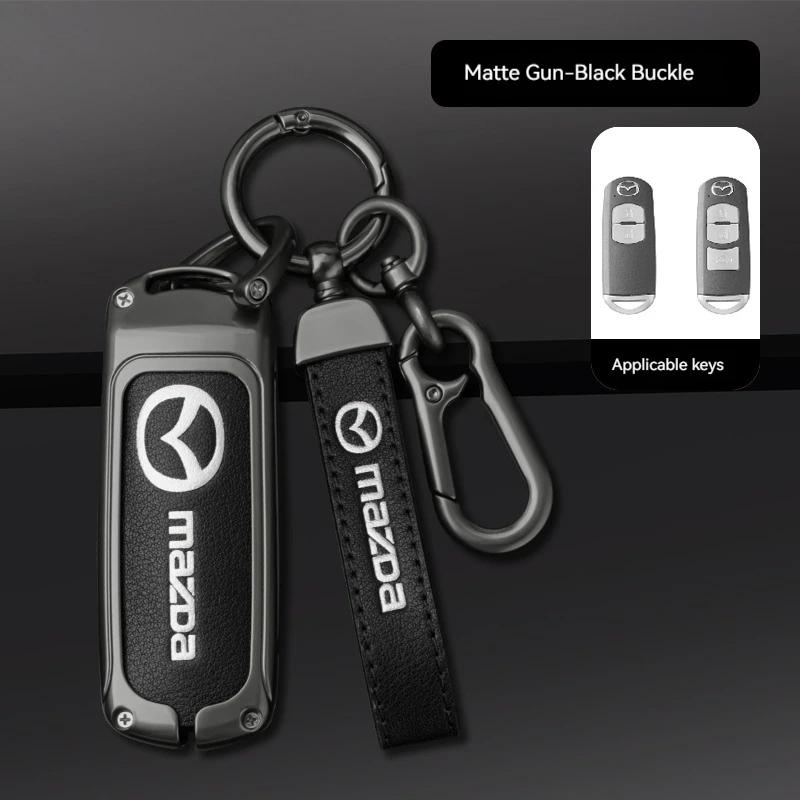 2025 Hot For Mazda Axela Atenza 3 2 6 CX3 CX5 CX30 CX8 CX9 MX5 RX7 RX8 SKYACTIV Zinc Alloy Car Key Holder Remote Protector Car K