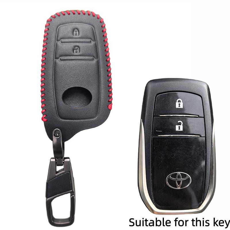 Leder Autoschlüsselabdeckung Hülle für 2023 2024 Toyota Tacoma Fortuner Corolla Venza Grand Highlander RAV4 XSE Prime Land Cruiser Hilux
