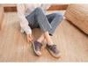 DX-23 Women's Autumn Linen Casual Shoes - Ethnic Embroidery, Lace-up Design