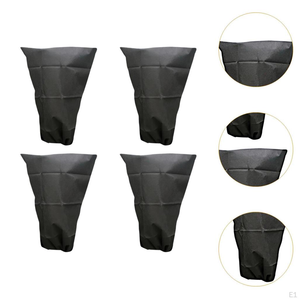 4er Pack Outdoor Pflanzenschutzhauben mit Kordelzug gegen Frost