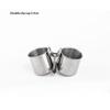 Hanging Cage Bowl For Pet Birds Anti-Turnover Stainless Steel Feeding Food Drinking Feeder Dish Clamp-On Water Drinker Cage Cup