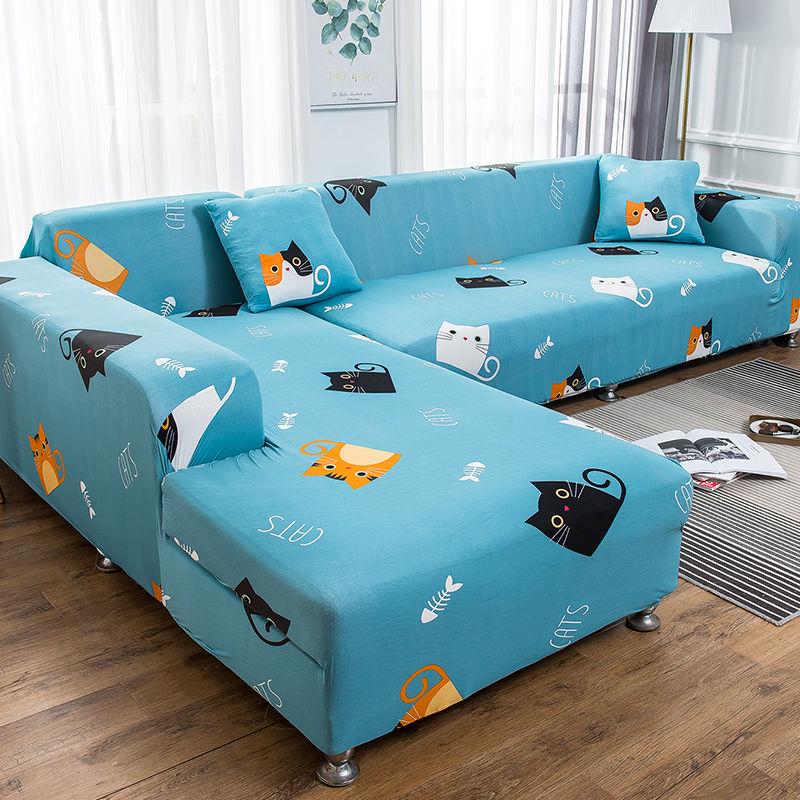 Stretch Sofa Cover Slipcovers Elastic All-inclusive Couch Case for Different Shape Sofa Loveseat Chair L-Style Sofa Case