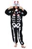 OLAOLA Halloween Skeleton Kigurumi Halloween Costume for Warm and Fluffy Animal Costume for Parties and Cold Weather Protection Pajamas, Adults, (Size