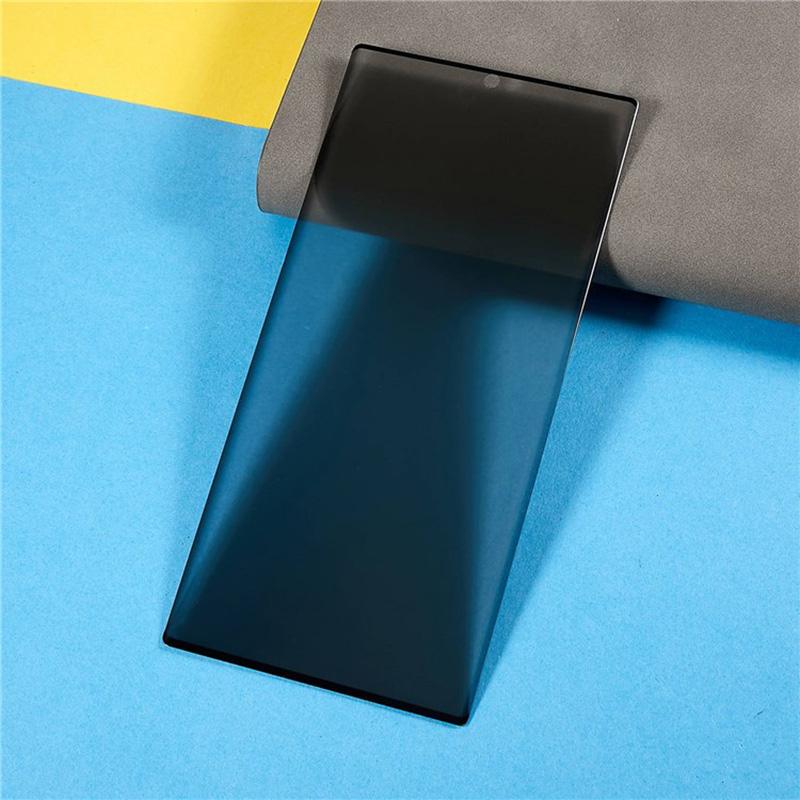 Screen Protector for Samsung Galaxy S23 Ultra,3D Curved 0.18mm Anti-Spy Tempered Glass Film (Side Glue,Support Fingerprint Unlock)