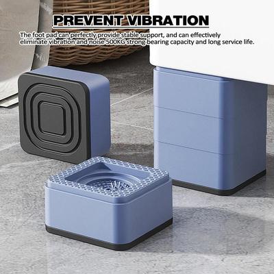 4Pcs Rubber Anti Vibration Feet Mat Silent Universal Washing Machine Refrigerator Furniture Raiser Dampers Stand Raising Blocks