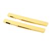 Akustikgitarrensattel Steg Ersatz Messing Metall Musikinstrument Zubehör GL223(2 Stück)