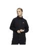 Adidas JIL43 Double Knit Track Size M Women's 3-Stripes Top, Black/Black (H29515),
