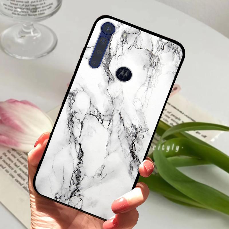 Phone Case For Moto One Fusion Plus Cover Marble Soft Silicone Protective Fundas for Motorola One Fusion Coque TPU Capas Fusion+