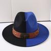 Popular European and American Classic Double-color Wide-brimmed Top Hat Men's and Women's Fashion OL Style Cowboy Hat Jazz Hat