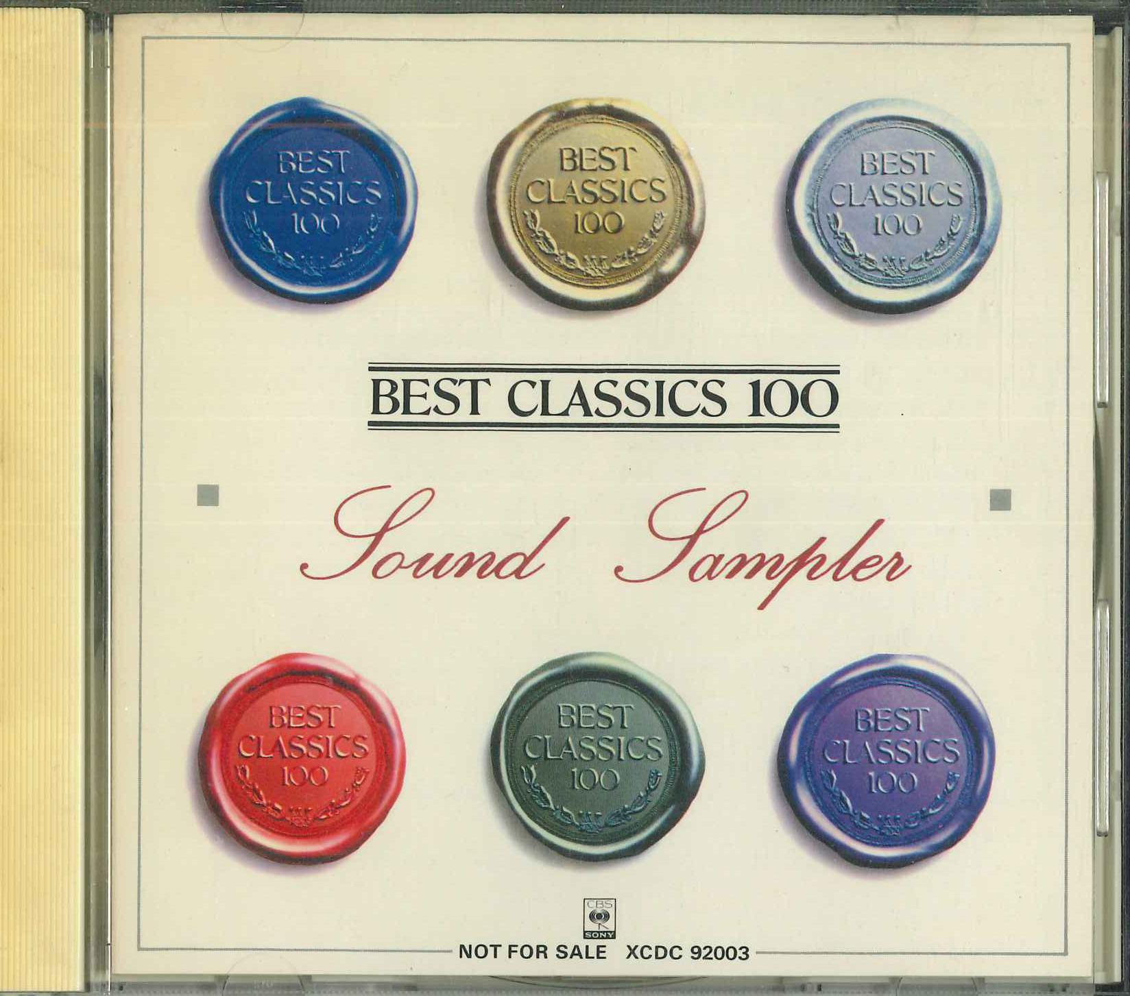 

CD - Best Classic 100 Sound Sampler Soun XCDC92003 CBS SONY 1986 Japan Classical Used