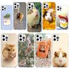 Cute Lovely Pet Hamster Phone Case for iPhone 13 12 Mini 11 Pro X XS Max XR 7 Plus 8 SE 6 6S 5 5S Soft Silicone Fundas Cover