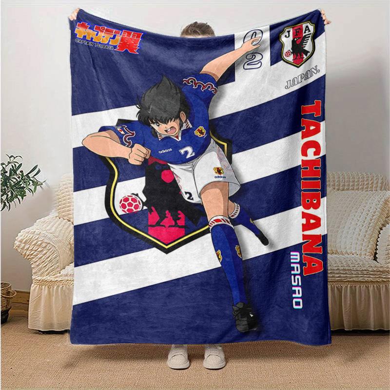 1pc Football Hero Tachibana Masao Flannel Blanket Soft Warm Throw Blanket for Bedroom Living Room Bed Travel Camping Picnic Gift. MT71501104