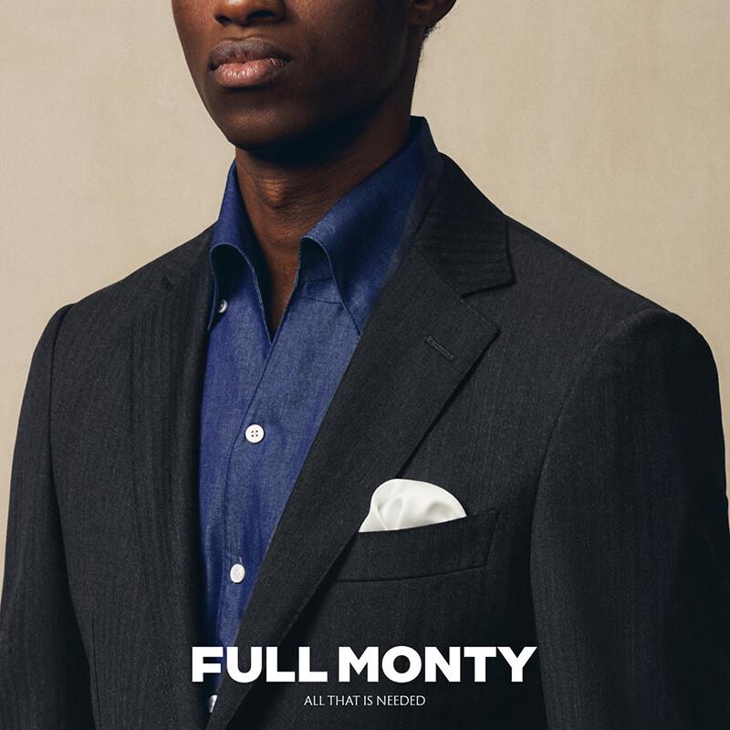 FULL MONTY VBC Wool Herringbone Suit