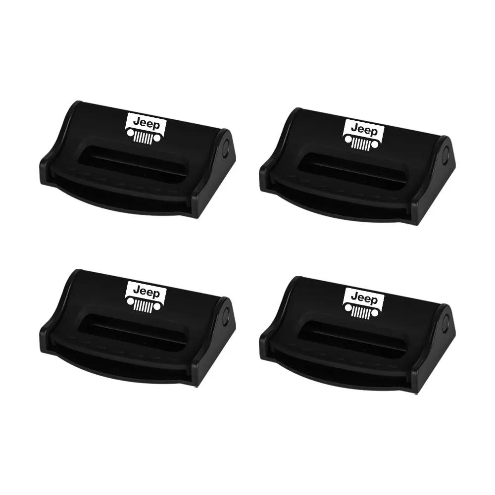 For Jeep Car Safety Seatbelt Stopper Buckle Auto Seat Belt Limit Stop Clip For Jeep Grand Cherokee Wrangler JK Gladiator Comp