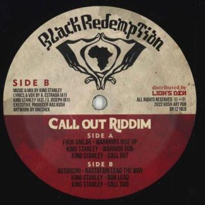 12-Zoll-Schallplatte KING STANLEY, FIKIR AMLAK / KING ST - Warriors Rise Up; Krieger-Dub; Rufen Sie BR1216LD Black Redemptio 2022 US Reggae, Ska & Dub an