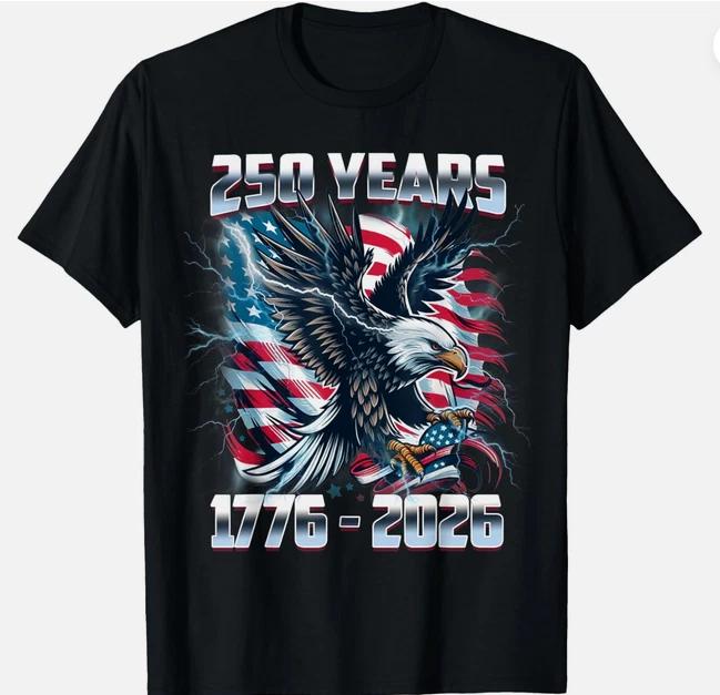 250 Years 1776 2026 250th Birthday Party Tshirt S
