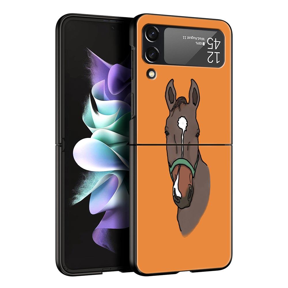 Z Flip 4 Phone Case for Samsung Galaxy Z Flip 3 5G ZFlip3 Flip3 Zflip Flip4 Hard PC Cover Frederik The Great Beauty Horse Shell