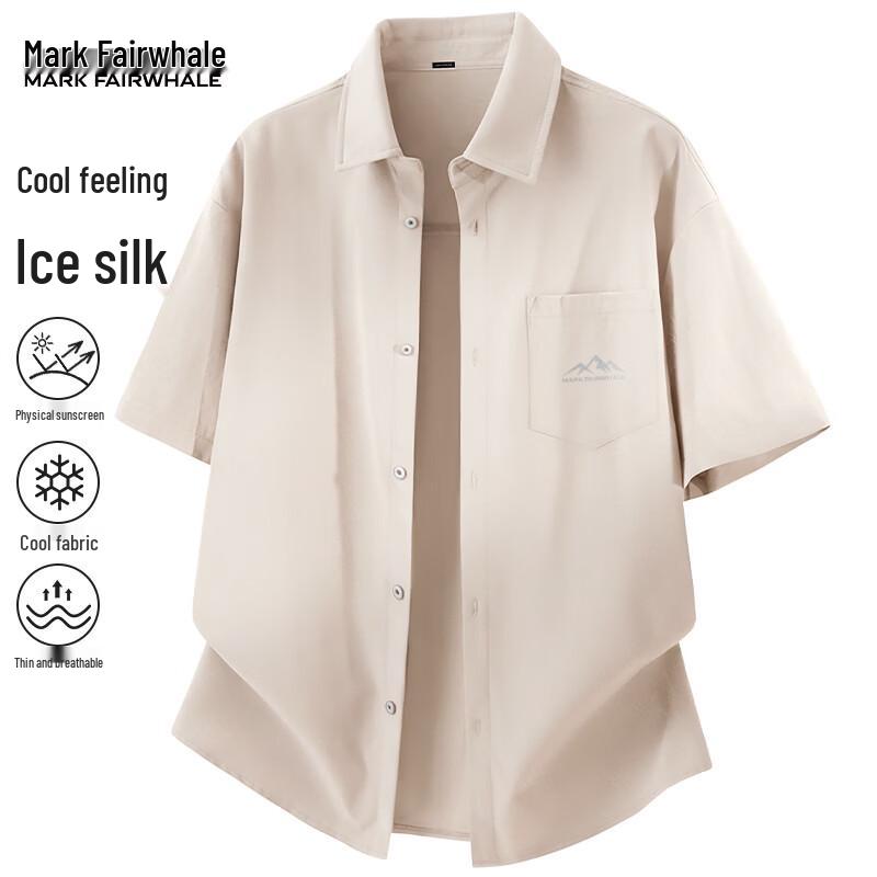 Mark Fairwhale Men's Ice Silk Short Sleeve Shirt