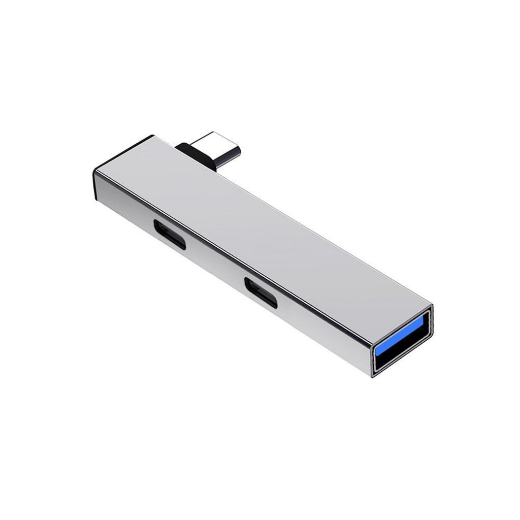 4 i 1 USB C-hub med USB C USB-portadapter Type C til 2Type C+USB-adapter USB-hubadapter USB-splitter USB-utvider