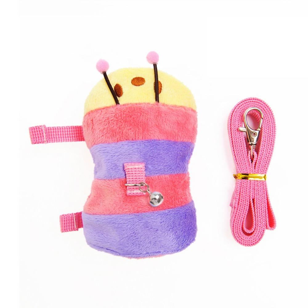 

Escape Proof Ferret Walking Leash Adjustable Pet Marten Coat Pet Supplies Hamster Lead Rope Travel фиолетовый