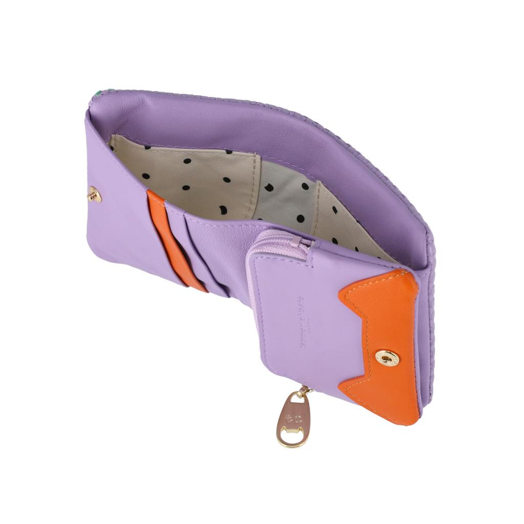 Tsumori Chisato Bi-Fold Mini-Geldbörse mit geprägtem Netz