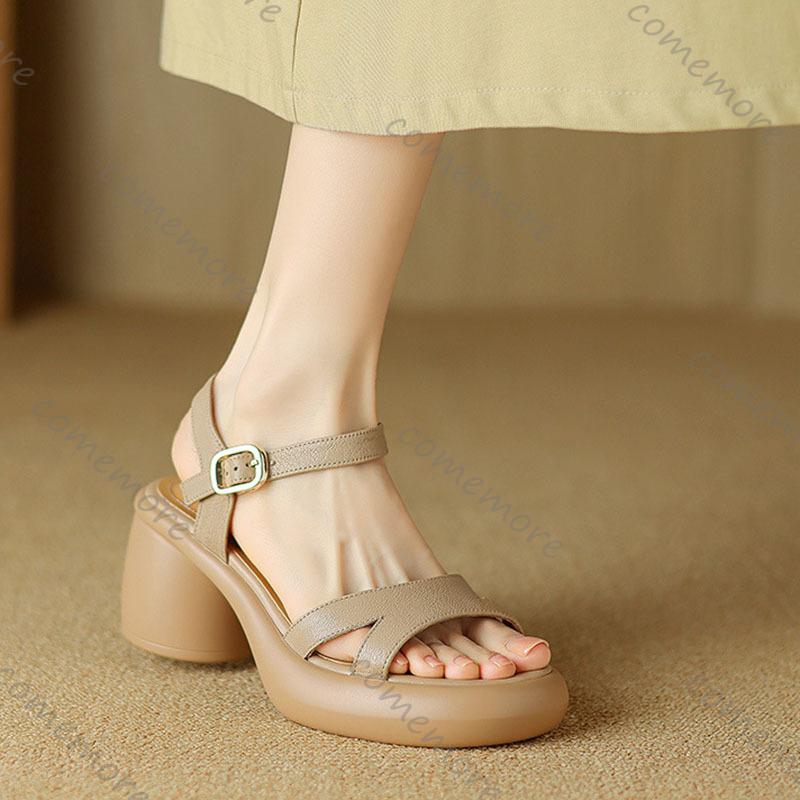 Fashion Comemore Open-toe Thick Bottom Summer Women Shoes Casual High-heeled Sandals Female Chunky Platform Gladiator Heels Sandales