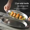 Huihuang 304 Stainless Steel Oval Fish Plate
