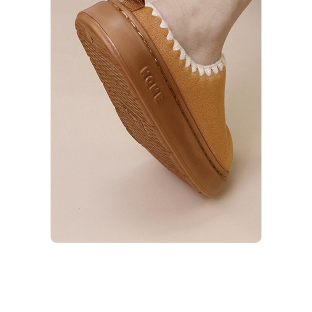 Cotton Slippers for Women In Autumn and Winter, Warm At Home, Plush Indoor, Men In Winter, Thick Soled Home