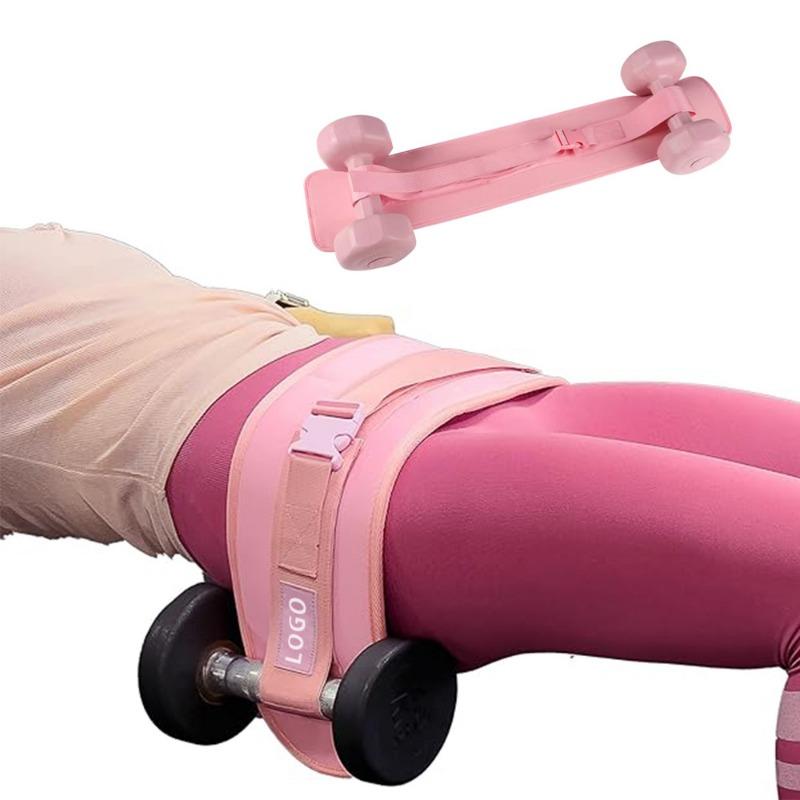 Sports Fitness Hip Bridge Training Belt Yoga Exercise Waist Hip Assist Belt Dumbbells Barbells Weight-bearing Thrust Belt (No Barbells)