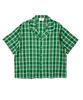 A MADE Vintage Loop Check Crop Shirt (Green)