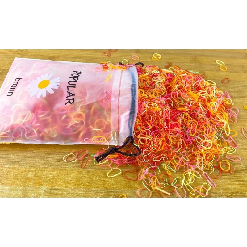2000pcs/lot Children Transparent Hair Rubber Bands for Bracelets Baby Elastic Small Hair Tie Gum Kids Hair Beads Hair Accessorie