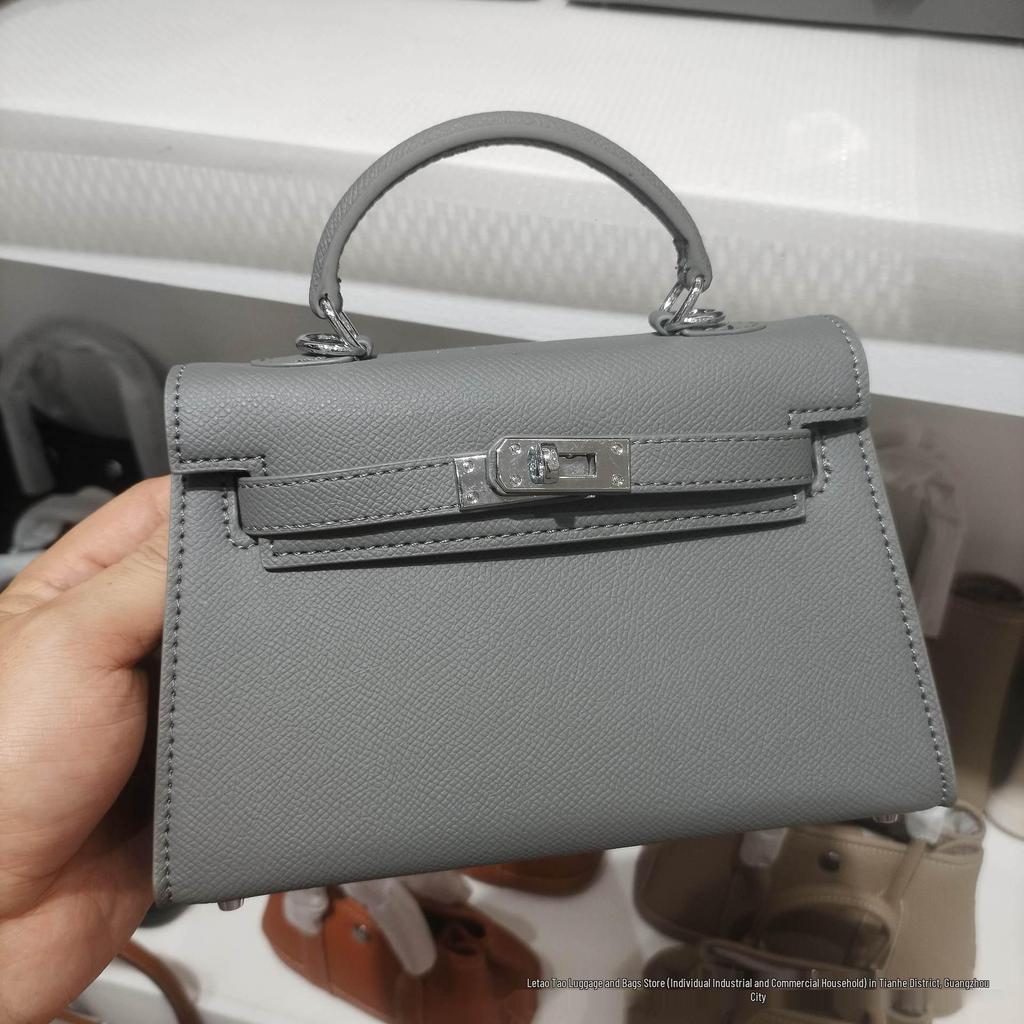Sac Kelly Impression Paume Deuxième Génération 2026: Nouveau Sac à Main Mini Tote & Bandoulière Haut de Gamme pour Femme