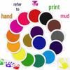 Багаторазова DIY чорнильна подушечка для пальчикового малювання для дітей - Барвистий відбиток руки та Графіті