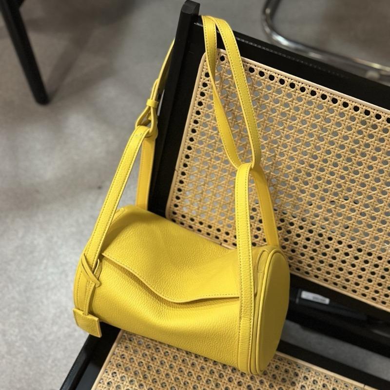 New Pen Holder Bag First Layer Cowhide High-end Pillow Bag Women's Underarm Bag Single Shoulder Messenger Bag Women's