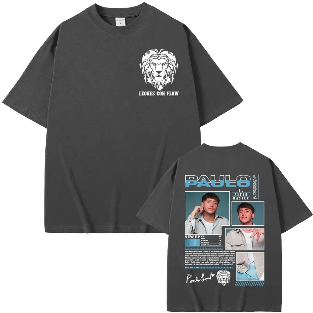 Paulo Londra Rapper El Asper Album Cover TShirt Mens Hip Hop Pop Music Trendy 100 Cotton Streetwear Women And Men Tshirt