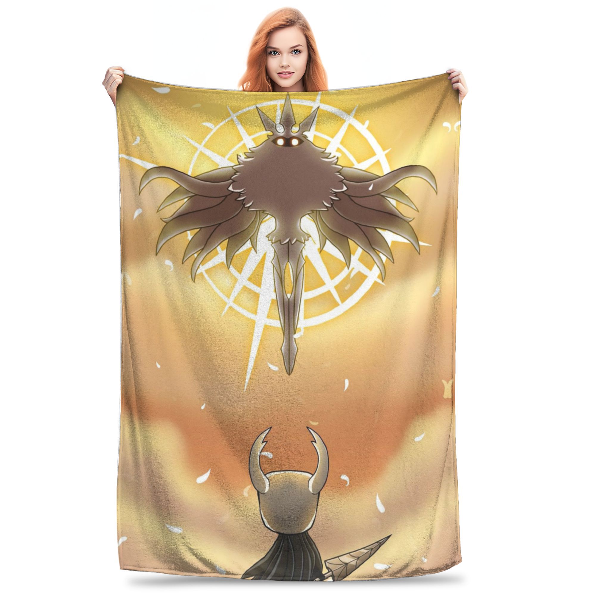 

Hollow Knight Hornet Action Adventure Blankets Super Soft Flannel Throw Blanket for Home Bedroom Office Throws Bedspread Quilt 80x120cm