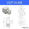 Vacuum Suction Cup Connector VM-G1 Threaded Barb Pneumatic Nozzle Adapter