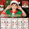 35pcs Christmas Temporary Tattoo Stickers Cartoon Santa Claus Elk Snowman Waterproof Luminous Fake Tattoos Christmas Party Props
