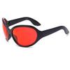 New cross-mirror personalized fashion sunglasses oversized frame cycling travel general sunglasses