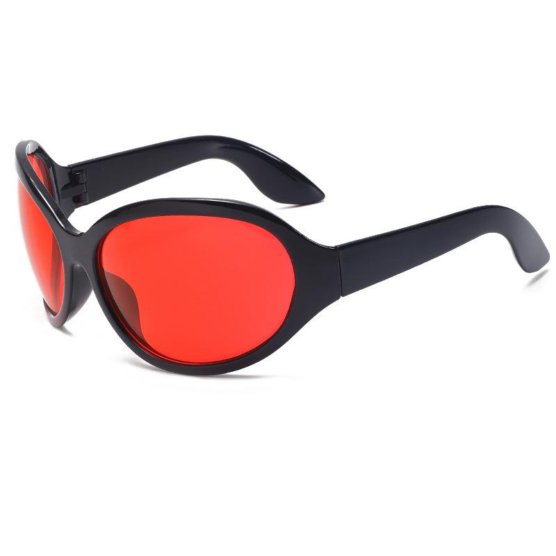 New cross-mirror personalized fashion sunglasses oversized frame cycling travel general sunglasses