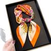 Silk scarf, headscarf, small square scarf, scarf, women's premium neck square scarf, shawl, sun protection, floral feeling, versatile color printing