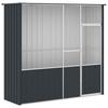 vidaXL Voliere Anthrazit 215x78x200 cm Verzinkter Stahl